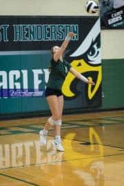 Volleyball North Henderson at East Henderson (BR3_9775)
