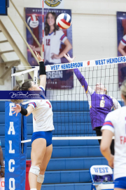 Girls Volleyball North Henderson at West Henderson (BR3_3873)