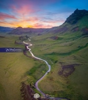 Aerial-Iceland-Sunrise-Snake-Vik